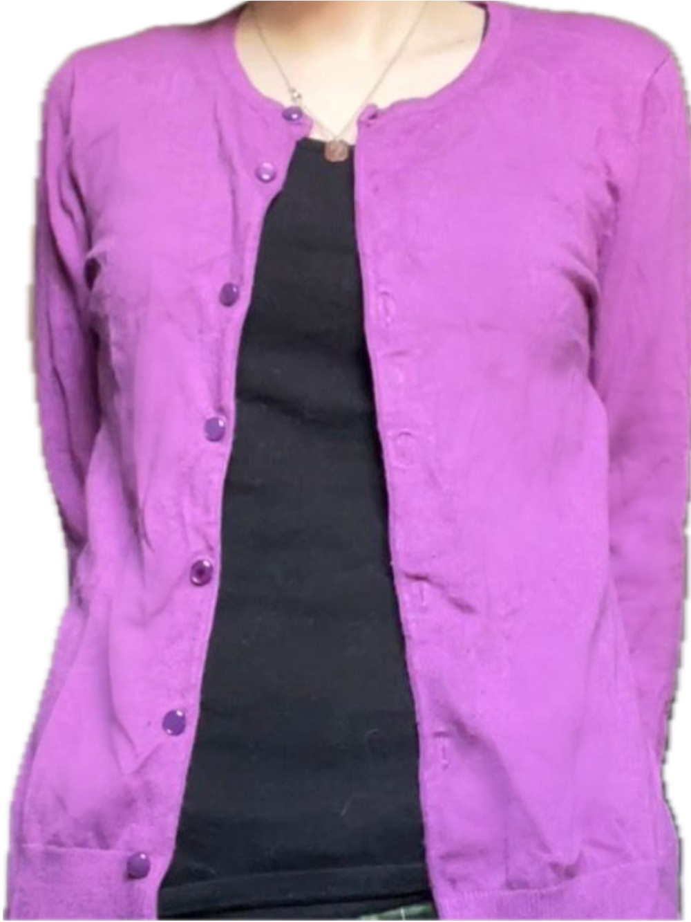 Y2K Purple Cardigan - Cable & Gauge